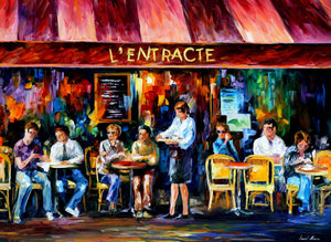 CAFE IN PARIS - Kavárna v Paříži - reprodukce Leonida Afremova