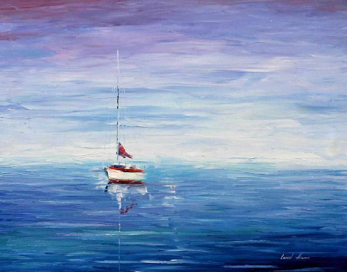 CALM BEAUTY ....zbožňuji ticho na vlnách hladiny moře p slavný obraz Leonida Afremova