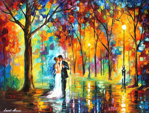 RAINY WEDDING - Podzimní svatba - reprodukce Leonida Afremova